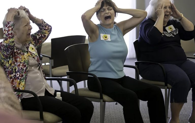 Laughter yoga for seniors